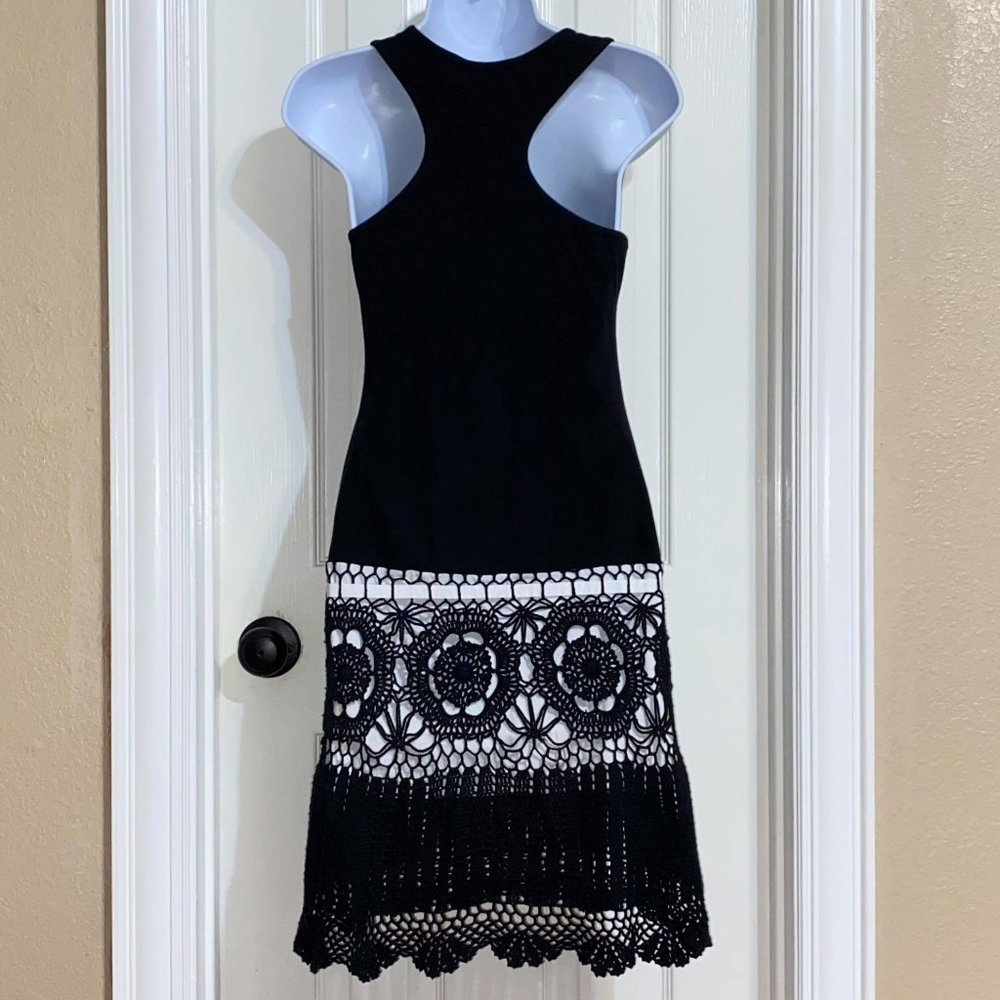 Moda International Ribbed Racerback Crochet Dress - Picture 2 of 14